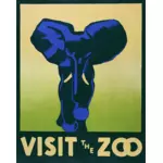 Vizita gradina zoologica poster