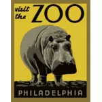 Philadelphia zoo affisch