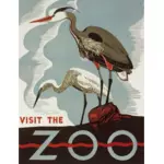 动物园海报矢量图像