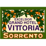 Hotel sticker vector image