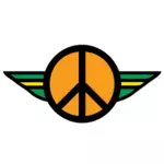 शांति वेक्टर क्लिप आर्ट का रंग पंख