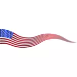 Aaltoileva Yhdysvaltain lippu - Lippu