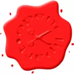 Rode wax zegel afbeelding
