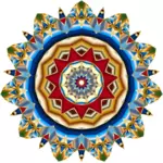 Image vectorielle mandala chromatique