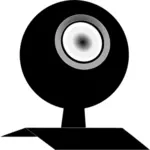 Schwarz und weiß-Webcam-Vektor-Grafiken