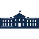 Whitehouse silhouet vector afbeelding