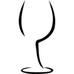 Sklenice na víno vektorový obrázek