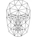 Drátový model hlavy obrázek
