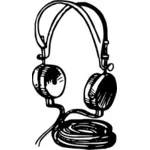 वायरलेस headphones के सदिश ग्राफिक्स