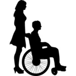 Hombre en imagen de silla de ruedas