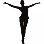 Stretching ballerina bilde