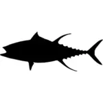 Thunfisch-Vektor-silhouette