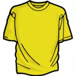Gul t-shirt vektorgrafik