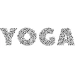 Yoga typografi bilde