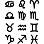 Смелые зодиака символы