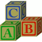 ABC-Blöcke-Vektor-Bild