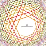 Colorful warped lines vector
