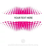Halftone banner vector