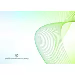 Abstract vector design with green lines