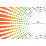 Rainbow dots vector illustration