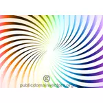 Colorful radial beams vector illustration