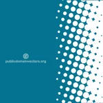 White halftone pattern vector