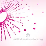 Abstract halftone design vector