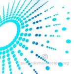 Circular halftone pattern vector