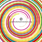 Colorful spiral vector graphics