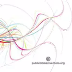 Twisty colorful lines vector