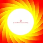 Red and yellow spiral vector