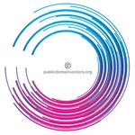 Abstract semicircle shape