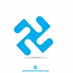 Abstrakt logo design konseptkunst