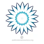 Flower shape vector design