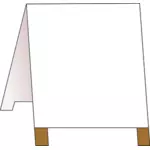 Empty board vector image