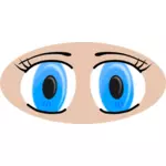 Anime silmät vektori kuva