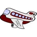 מצויר בתמונה וקטורית של מטוס