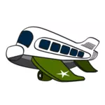 מטוס צבאי קריקטורה וקטור