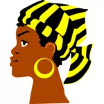 הראש של הגברת אפריקאי