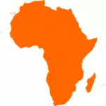 Carte continental des images de vecteur Afrique