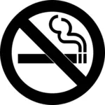 AIGA sign for no smoking vector clip art
