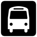 Bus stopbord vector illustratie