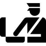 AIGA customs sign vector graphics