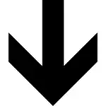 АЙГА назад или вниз стрелка знак векторное изображение