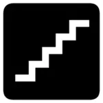 AIGA escadas sinal vector imagem
