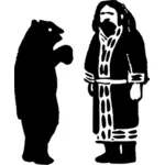 Uomo e orso