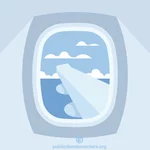Vizualizare din fereastra avionului