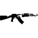 Vecteur mitrailleuse AK47