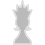 Векторный рисунок света Шахматная фигура королевы