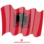 Fluturarea drapelului Albaniei